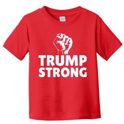 Trump Strong Rally Shooting Survivor Gun Shot Toddler T-Shirt