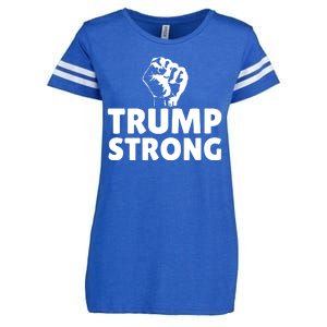 Trump Strong Rally Shooting Survivor Gun Shot Enza Ladies Jersey Football T-Shirt