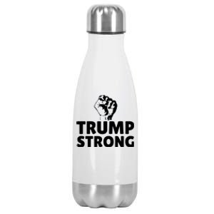 Trump Strong Rally Shooting Survivor Gun Shot Stainless Steel Insulated Water Bottle