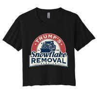 TrumpS Snowflake Removal Service Women's Crop Top Tee