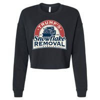 TrumpS Snowflake Removal Service Cropped Pullover Crew