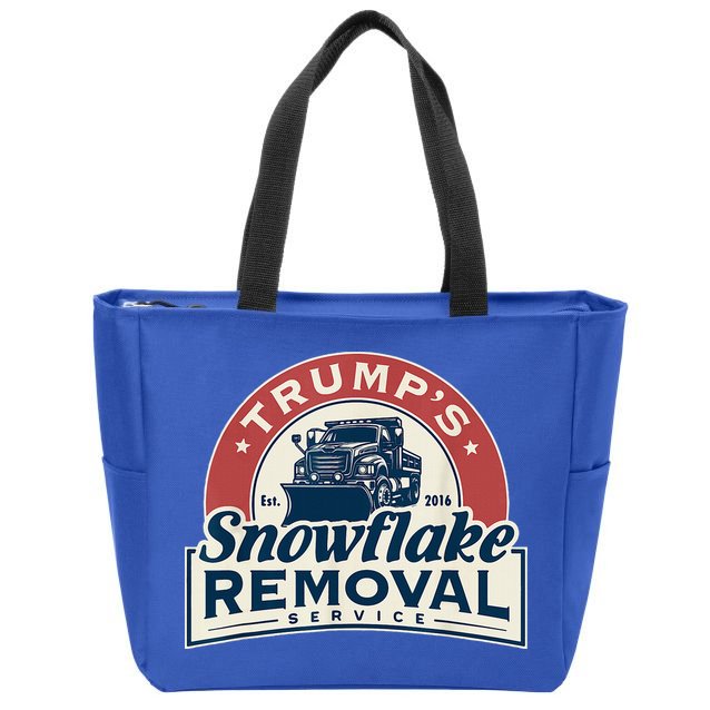 TrumpS Snowflake Removal Service Zip Tote Bag