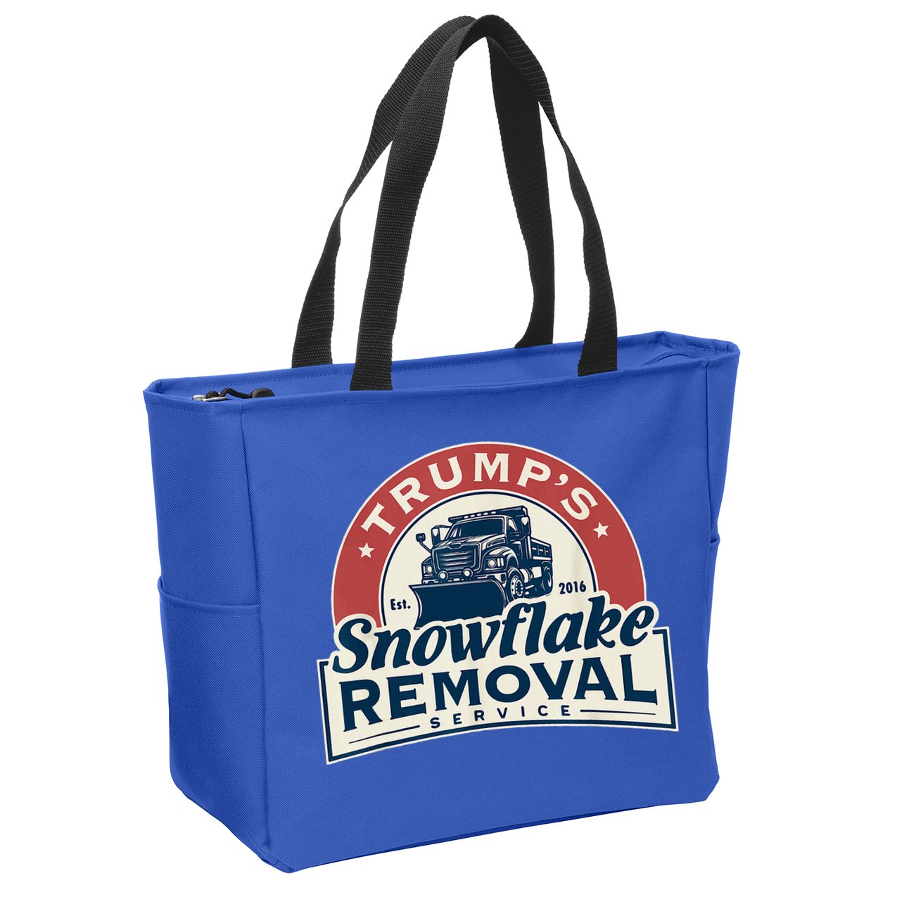 TrumpS Snowflake Removal Service Zip Tote Bag