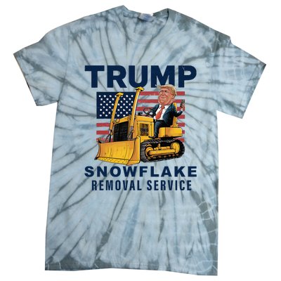 Trump Snowflake Removal Service Funny Donald Trump 2024 Tie-Dye T-Shirt