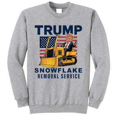 Trump Snowflake Removal Service Funny Donald Trump 2024 Tall Sweatshirt