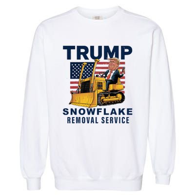 Trump Snowflake Removal Service Funny Donald Trump 2024 Garment-Dyed Sweatshirt