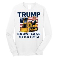 Trump Snowflake Removal Service Funny Donald Trump 2024 Long Sleeve Shirt