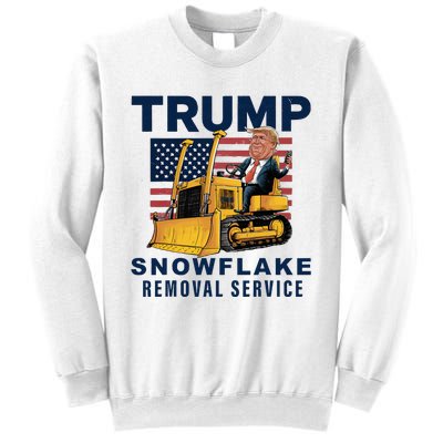 Trump Snowflake Removal Service Funny Donald Trump 2024 Sweatshirt