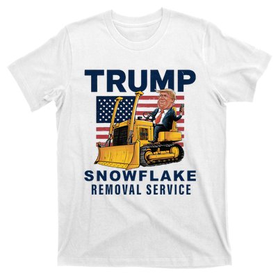 Trump Snowflake Removal Service Funny Donald Trump 2024 T-Shirt