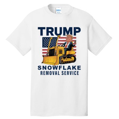 Trump Snowflake Removal Service Funny Donald Trump 2024 Tall T-Shirt