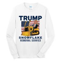 Trump Snowflake Removal Service Funny Donald Trump 2024 Tall Long Sleeve T-Shirt