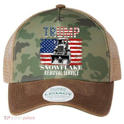 Trump Snowflake Removal Service Funny Donald Trump 2024 Legacy Tie Dye Trucker Hat