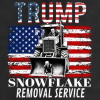 Trump Snowflake Removal Service Funny Donald Trump 2024 7 Panel Mesh Trucker Snapback Hat