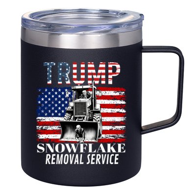 Trump Snowflake Removal Service Funny Donald Trump 2024 12oz Stainless Steel Coffee Mug