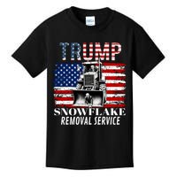 Trump Snowflake Removal Service Funny Donald Trump 2024 Kids T-Shirt