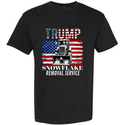 Trump Snowflake Removal Service Funny Donald Trump 2024 Garment-Dyed Heavyweight T-Shirt