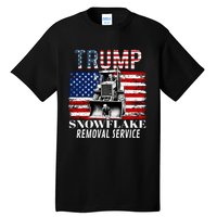 Trump Snowflake Removal Service Funny Donald Trump 2024 Tall T-Shirt