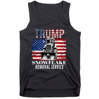 Trump Snowflake Removal Service Funny Donald Trump 2024 Tank Top