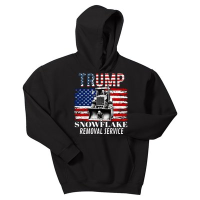 Trump Snowflake Removal Service Funny Donald Trump 2024 Kids Hoodie