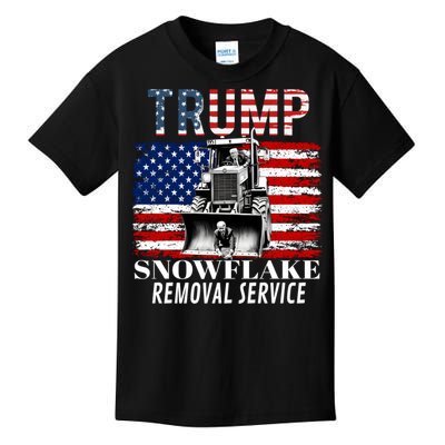 Trump Snowflake Removal Service Funny Donald Trump 2024 Kids T-Shirt