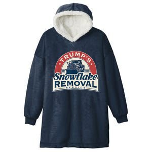 TrumpS Snowflake Removal Service Funny Trump 2024 Hooded Wearable Blanket