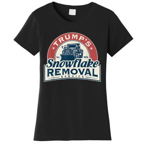 TrumpS Snowflake Removal Service Funny Trump 2024 Women's T-Shirt