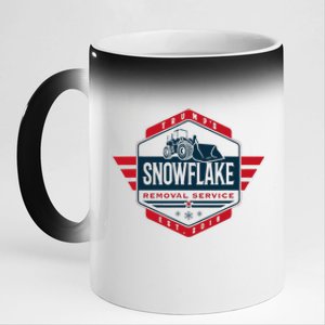 TrumpS Snowflake Removal Service Funny Donald Trump 2024 11oz Black Color Changing Mug