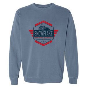 TrumpS Snowflake Removal Service Funny Donald Trump 2024 Garment-Dyed Sweatshirt