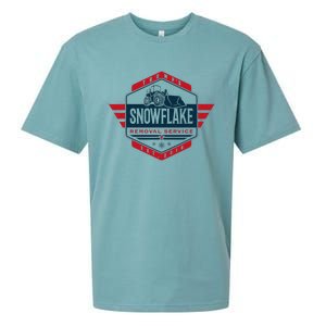 TrumpS Snowflake Removal Service Funny Donald Trump 2024 Sueded Cloud Jersey T-Shirt