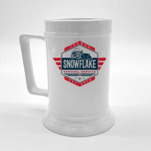 TrumpS Snowflake Removal Service Funny Donald Trump 2024 Beer Stein