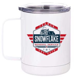 TrumpS Snowflake Removal Service Funny Donald Trump 2024 12 oz Stainless Steel Tumbler Cup