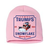 TrumpS Snowflake Removal Service Funny Trump 2024 Short Acrylic Beanie