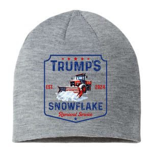 TrumpS Snowflake Removal Service Funny Trump 2024 Sustainable Beanie