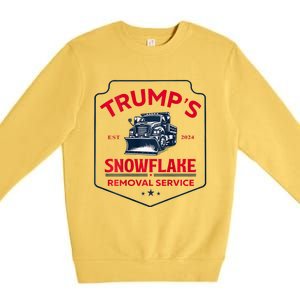 TrumpS Snowflake Removal Service Funny Trump 2024 Premium Crewneck Sweatshirt