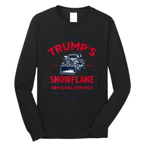 TrumpS Snowflake Removal Service Funny Trump 2024 Long Sleeve Shirt