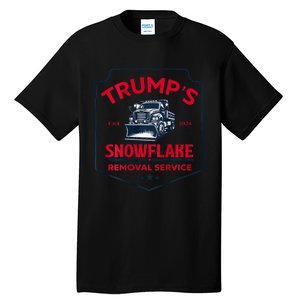 TrumpS Snowflake Removal Service Funny Trump 2024 Tall T-Shirt