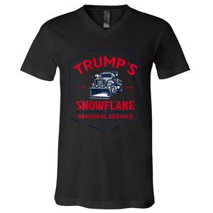 TrumpS Snowflake Removal Service Funny Trump 2024 V-Neck T-Shirt