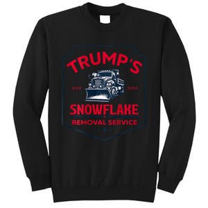 TrumpS Snowflake Removal Service Funny Trump 2024 Tall Sweatshirt