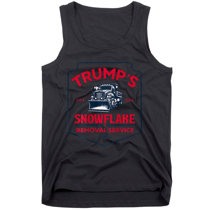 TrumpS Snowflake Removal Service Funny Trump 2024 Tank Top