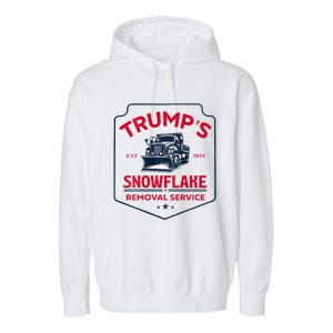 TrumpS Snowflake Removal Service Funny Trump 2024 Garment-Dyed Fleece Hoodie