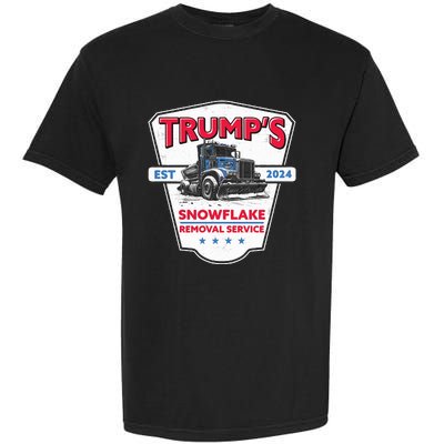 Trumps Snowflake Removal Service Funny Trump 2024 Garment-Dyed Heavyweight T-Shirt