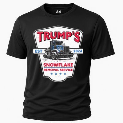 Trumps Snowflake Removal Service Funny Trump 2024 Cooling Performance Crew T-Shirt