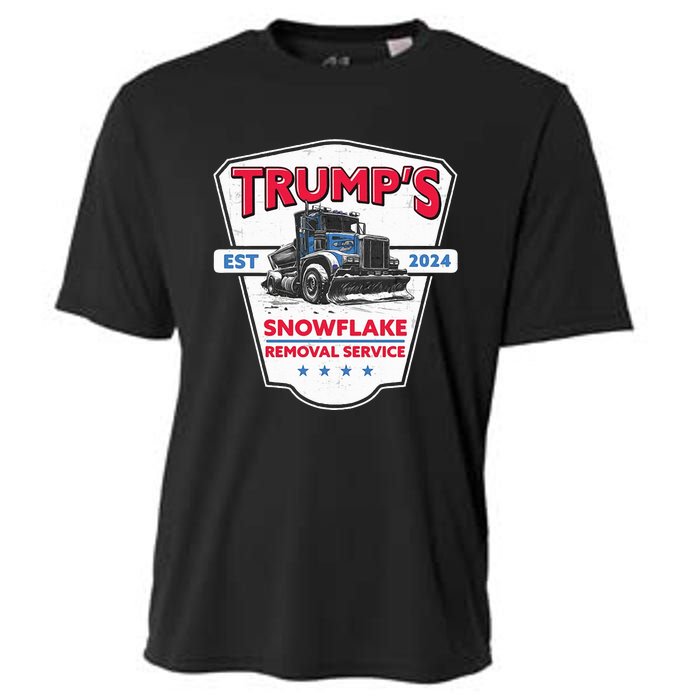 Trumps Snowflake Removal Service Funny Trump 2024 Cooling Performance Crew T-Shirt