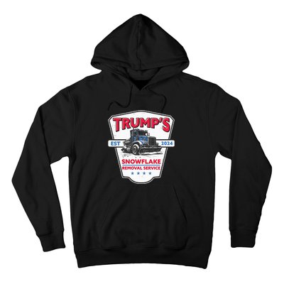 Trumps Snowflake Removal Service Funny Trump 2024 Hoodie