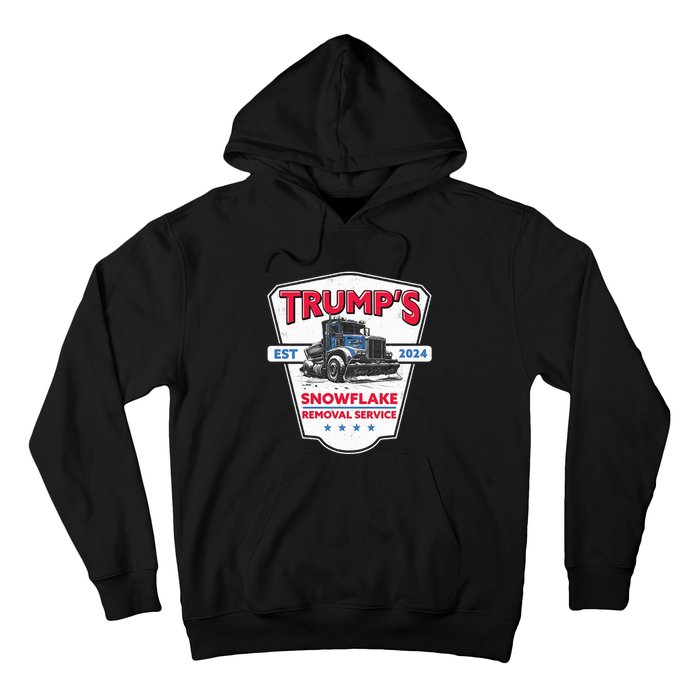 Trumps Snowflake Removal Service Funny Trump 2024 Hoodie