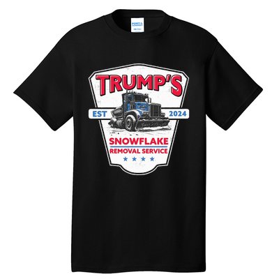 Trumps Snowflake Removal Service Funny Trump 2024 Tall T-Shirt