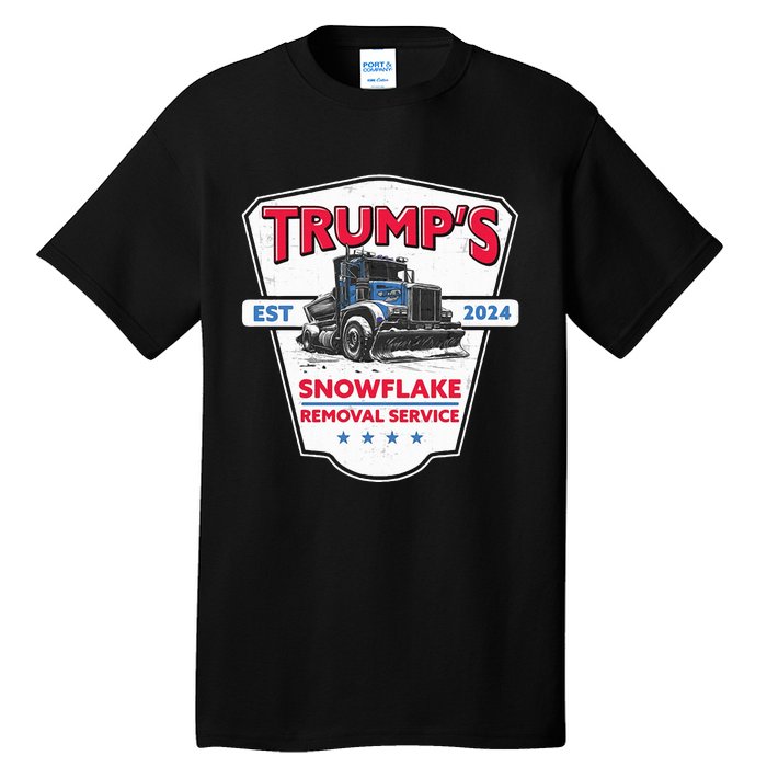 Trumps Snowflake Removal Service Funny Trump 2024 Tall T-Shirt