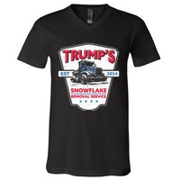 Trumps Snowflake Removal Service Funny Trump 2024 V-Neck T-Shirt