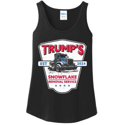 Trumps Snowflake Removal Service Funny Trump 2024 Ladies Essential Tank