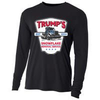 Trumps Snowflake Removal Service Funny Trump 2024 Cooling Performance Long Sleeve Crew